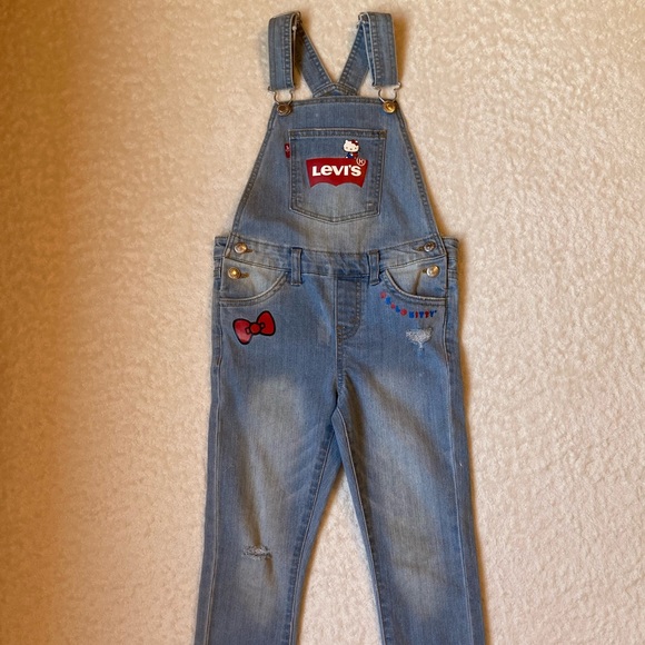 Levi’s Children’s Hello Kitty Overalls Size 6 REG - Picture 2 of 9